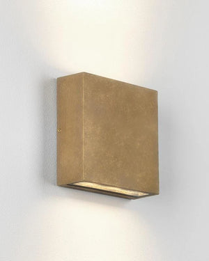 Brass Minimal Square Wall Light
