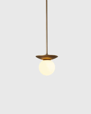 Cast Antique Brass | Drop | Brass Orb Pendant | Lighting Collective