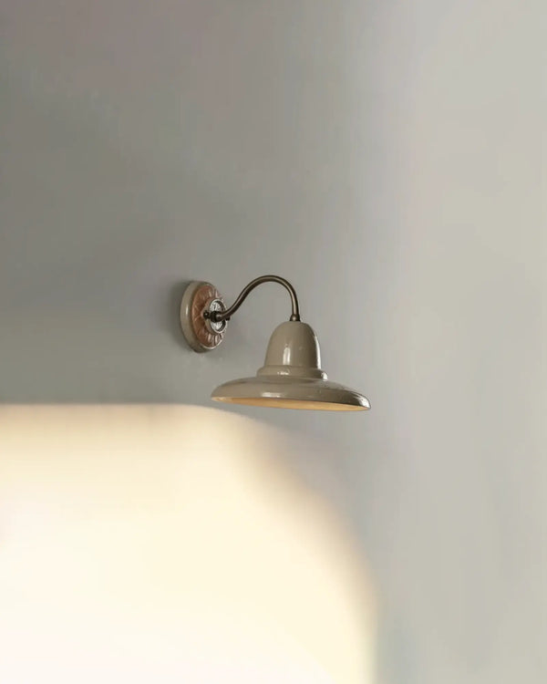 Ceramic Gooseneck Wall Light
