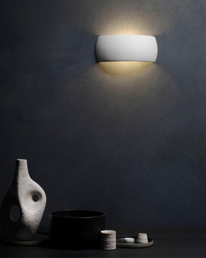 Ceramic Round Sculptured Wall Light | Lighting Collective