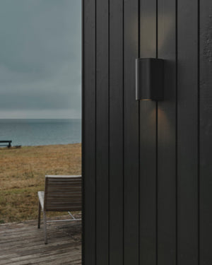 Coastal Grade Modern LED Wall Light Black Large