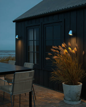 Coastal Grade Small Scandinavian Exterior Wall Light Galvanised Lighting Collective barn