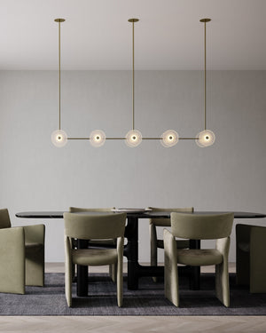 Coral 10lt Linear Rod Pendant