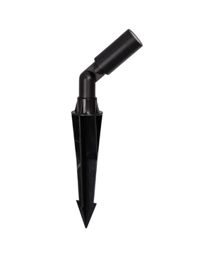 Cylindrical Adjustable Spike Light in black