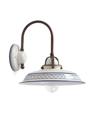 Decorative White Ceramic Wall Light