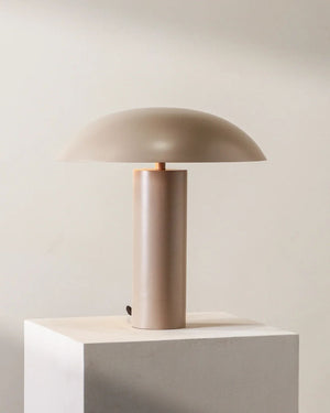 Dome Shade Column Table Lamp