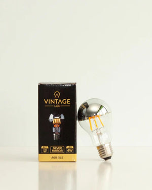 Dimmable E27 LED Silver Cap | A60 | 4W | 2200K