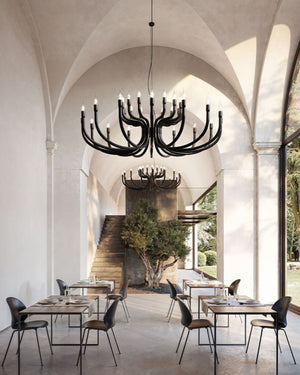 Eclectic Aluminium Multi-Arm Chandelier-Lighting Collective