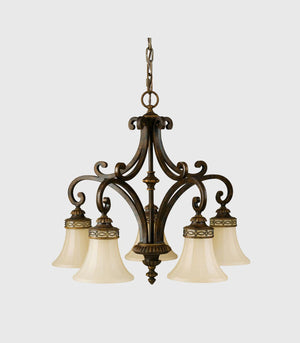 Edwardian Style 5lt Down Chandelier | Lighting Collective