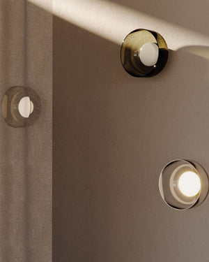 Elegant Oblong Striped Glass Pendant