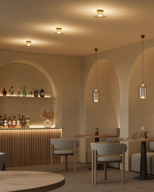 Elongated Glass Dome Pendant | Lighting Collective