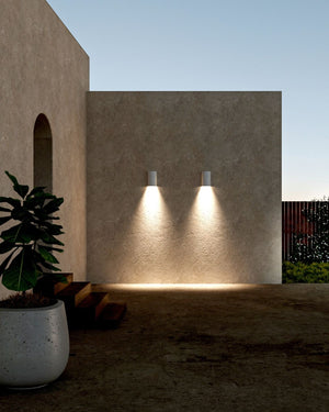 Exterior Ceramic Cylindrical Wall Light | Dawn Entryway