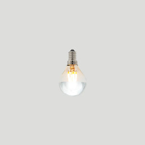 Dimmable E14 LED Silver Cap | G45 | 3W | 2200K