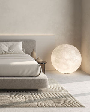 Fibreglass Moon Floor Lamp-Lighting Collective