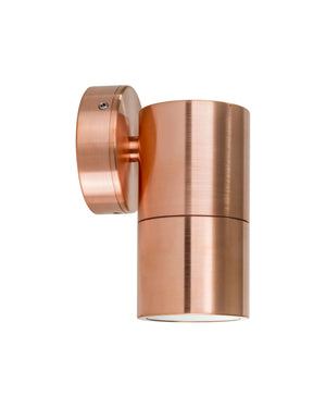 Fixed Down Pillar Wall Light | Copper | TRIColour | Lighting Collective