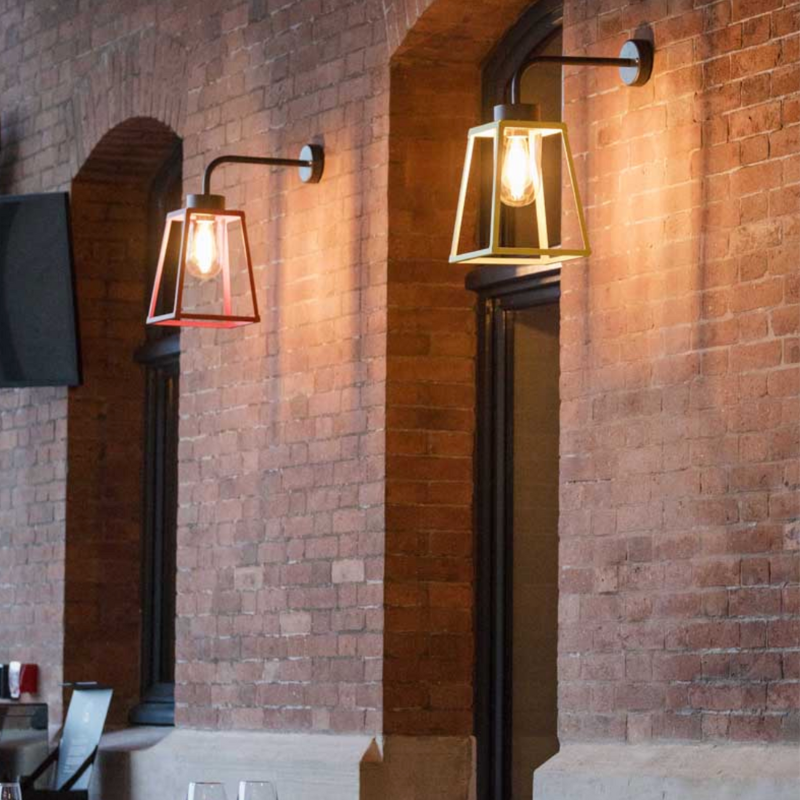 Geometric Copper Wall Light Assorted Colours Lighting Collective