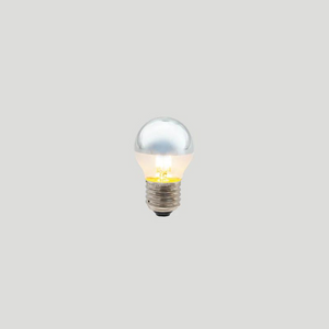 Dimmable E27 LED Silver Cap | G45 | 3W | 2200K