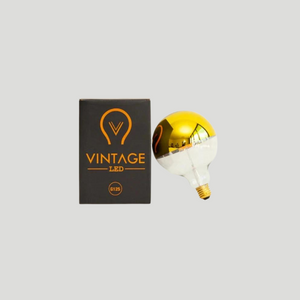 Dimmable E27 LED Gold Cap | G125 | 6W | 2200K | SALE