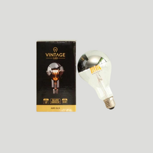 Dimmable E27 LED Silver Cap | A80 | 6W | 2200K
