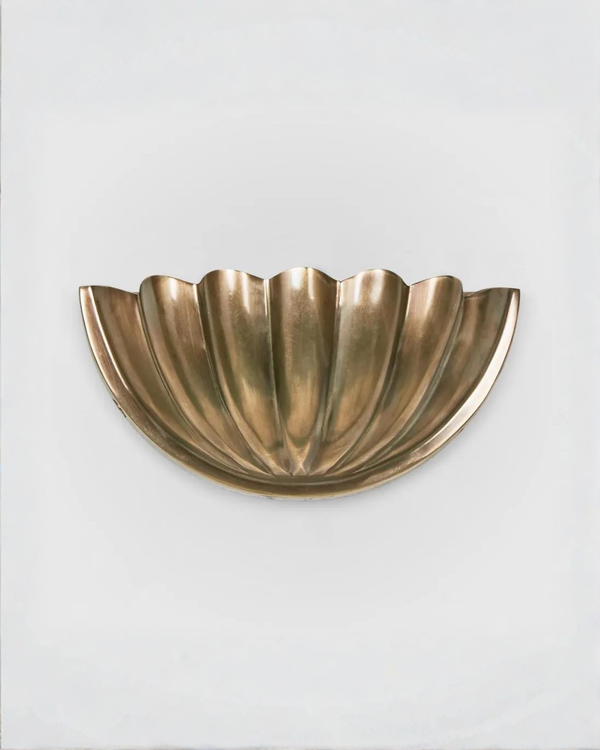 Half Dome Shell Wall Light