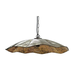 Hammered Antique Brass Pendant | Lighting Collective