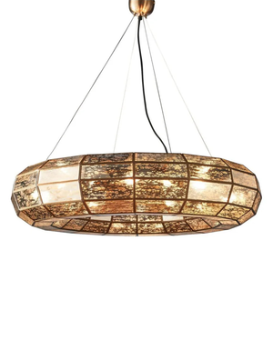 Hamptons Brass Donut Pendant Light