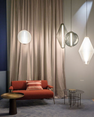 Hand-Blown Glass Double Cone Pendant | Buoy