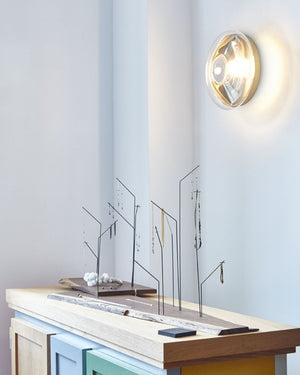 Hand-Blown Glass Lens Wall Light | Orbital