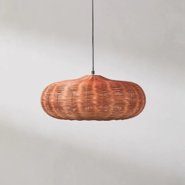Handcrafted Bell Rattan Pendant