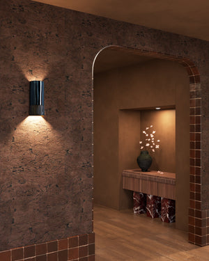 Handmade Ceramic Gloss Wall Light | Day | Tall Burnt Toast