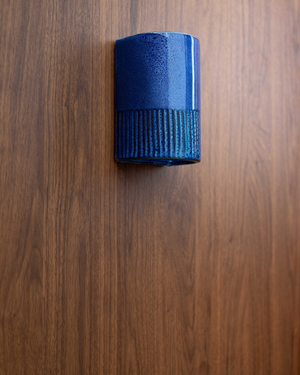 Handmade Ceramic Gloss Wall Light | Day Snow Cone Tall Light Off