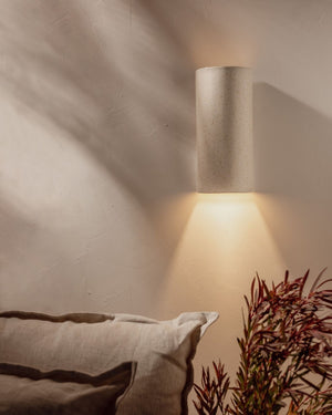 Handmade Ceramic Speckled Wall Light | Freckles Light On