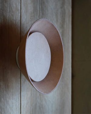 Handmade Leather Wall Sconce | Dusk | Lighting Collective | Natural