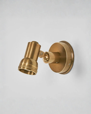 Industrial Adjustable Brass Wall Light