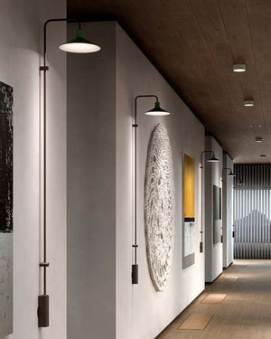 Industrial Conical Elongated Wall Light