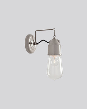 Industrial Italian White Wall Light