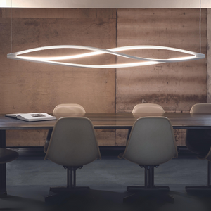 Twisted LED Linear Pendant Light | In the Wind