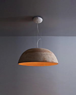Italian Terracotta Black Pendant Light