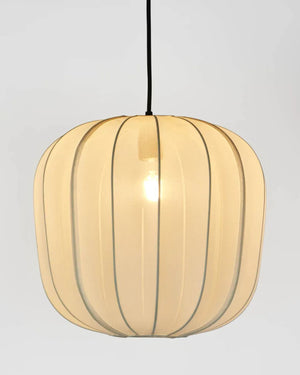 Ivory Chiffon Lantern Pendant Medium | Lighting Collective