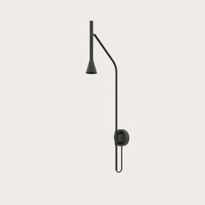 Contemporary Black Conical Wall Light