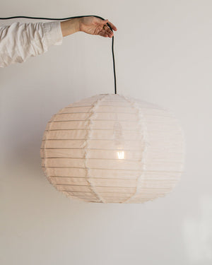 Japanese Orb Linen Pendant Shade | Lighting Collective