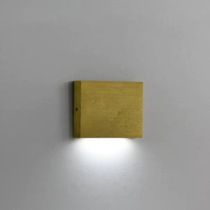 LED Surface Mount Step Light | Brass | Installed