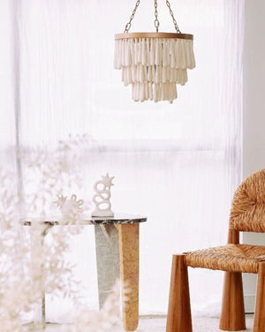 Layered Clay Bead Pendant | Valentine