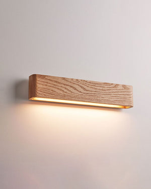 Linear Timber Wall Light