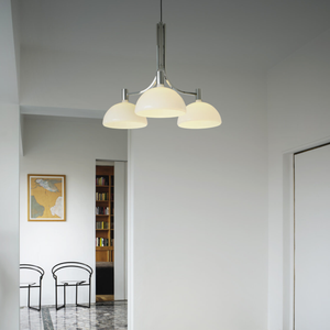 Mid-Century Modern Dome Chandelier | Lighting Collective | in an entrance hall