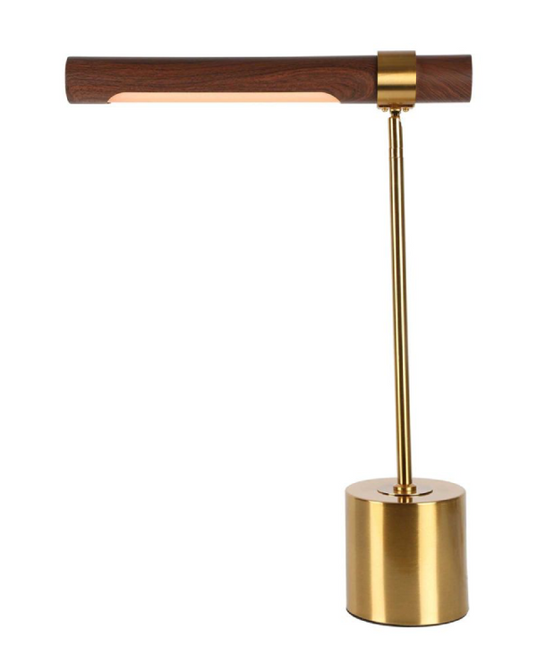 Mid-Century Walnut Table Lamp