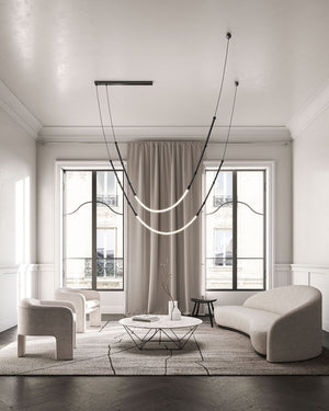 Minimalist Adjustable Curved Pendant Light-Lighting Collective