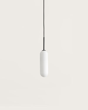 Minimalist Opal Oval Pendant Lighting Collective Black