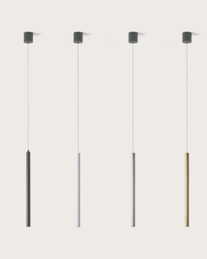 Minimalistic Metallic Rod Pendant-Lighting Collective