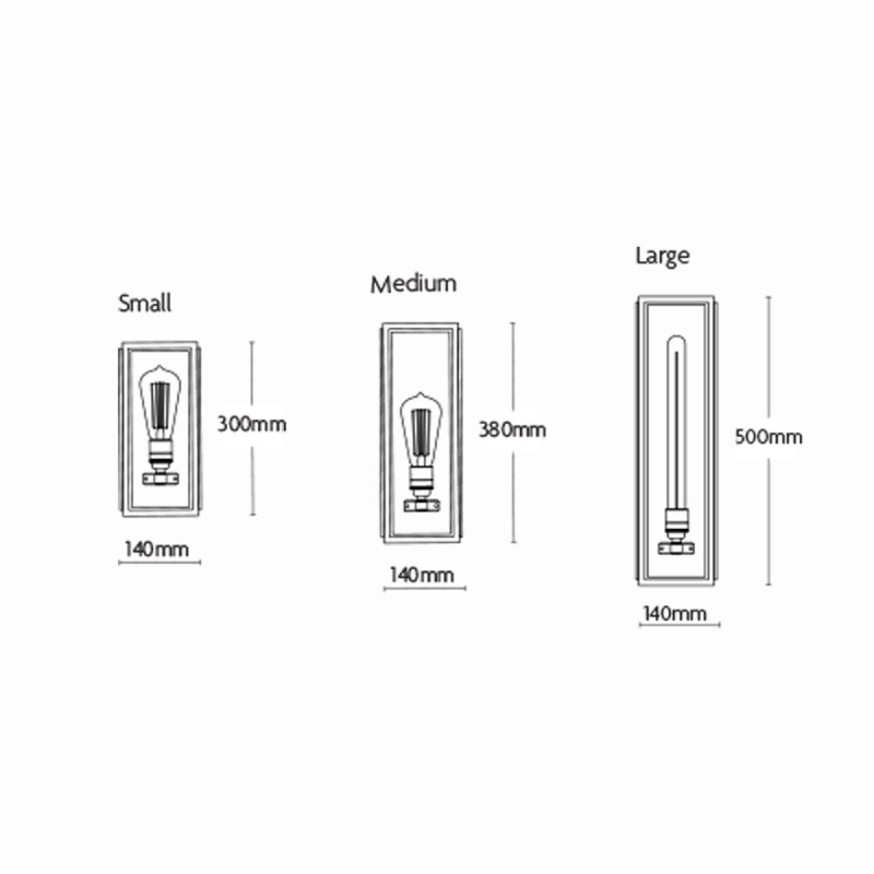 Light Box Dimensions Modern Box Wall Light – Lighting Collective